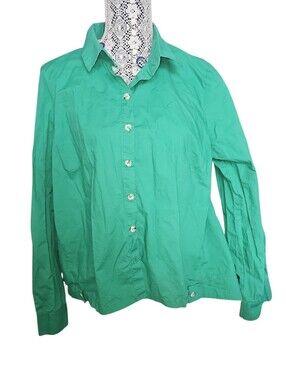 Alembika 100% Cotton Green Top